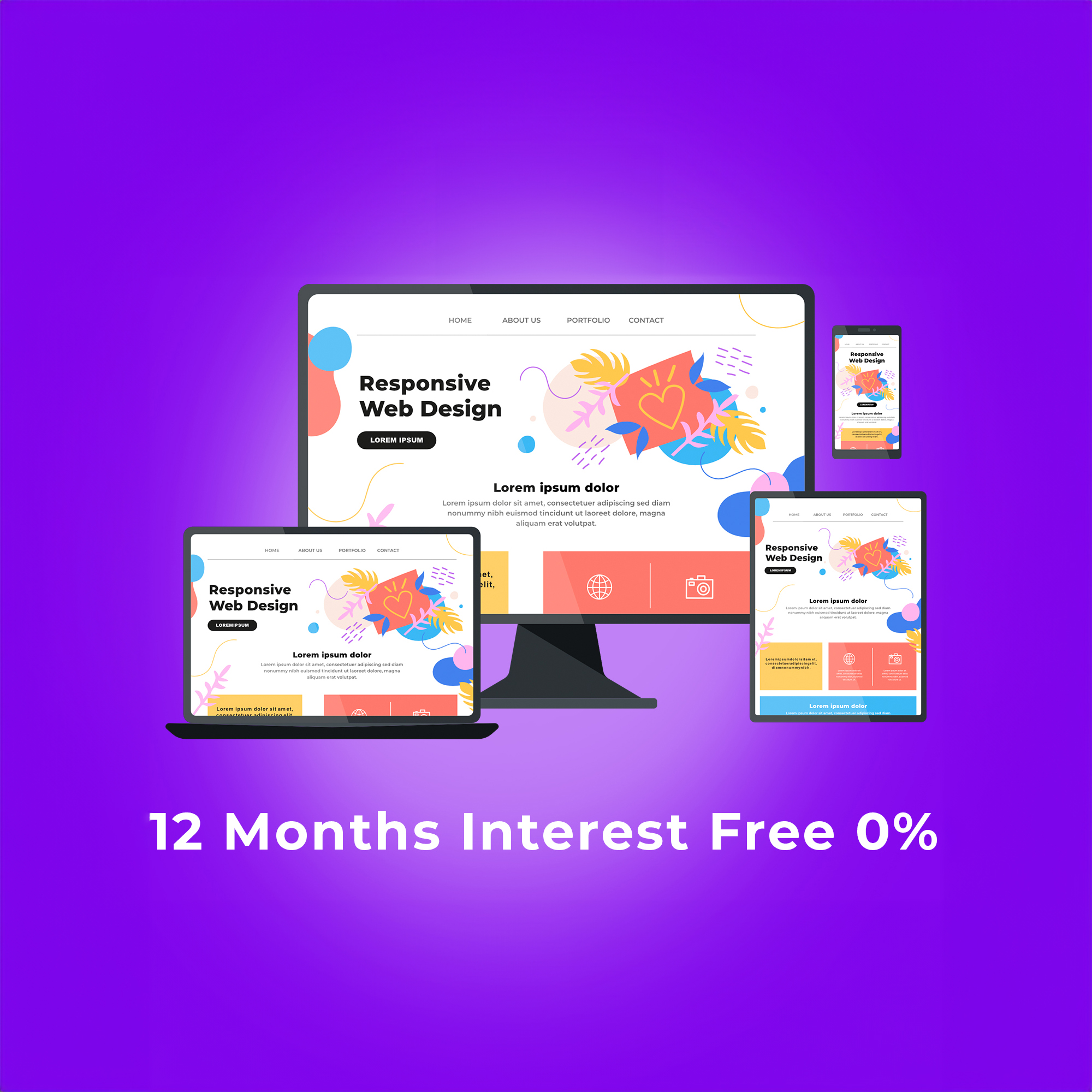 Pay monthly websites service